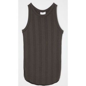 Moussy Vintage Bleed Speed Knit Tank Brown Ribbed Wool Blend Size M MSRP $180